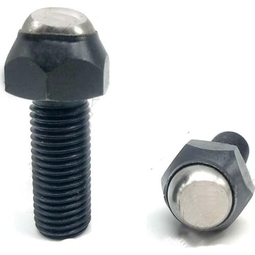 1pcs M16 bead positioning screws hexagon flat ball plunger screw angle seat type lock bolts black color bolt 50mm-60mm long