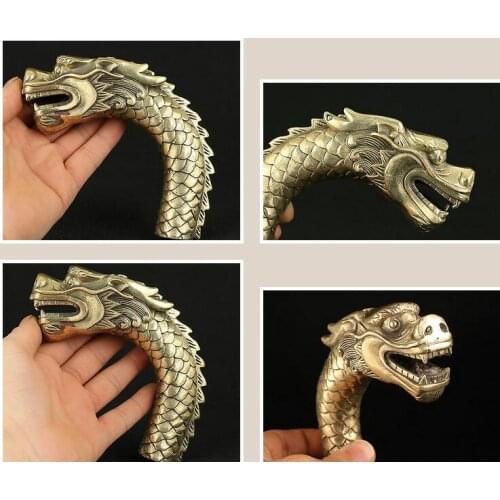 11 style choices TINGS BRONZECrutch Head Walking Stick CASTING SKULL DCrutch Head Walking Stick Dragon