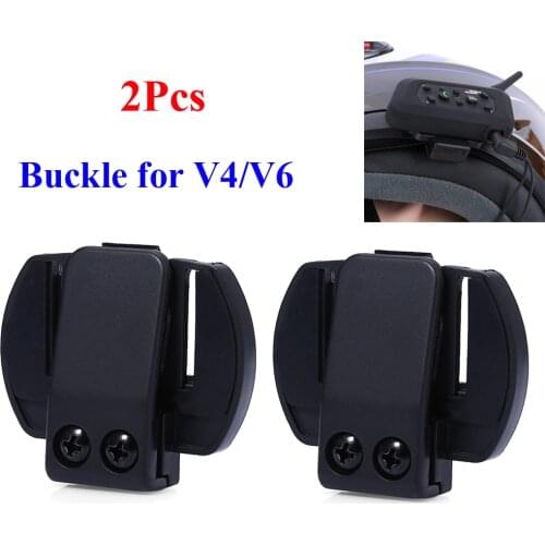 2Pcs/Lot V6 Clip Bracket Suitable for V6 V4 V2-500C Motorcycle Bluetooth Multi Interphone Headset Helmet Intercom Holder Buckle