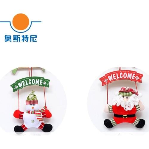 2pcs Christmas decorations Christmas door pendant&Christmas door hanger