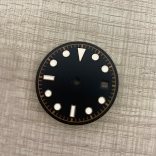 30.5MM Watch Dial Replacement for ETA 2824 Automatic Movement Blue Luminous Dial for ETA 2824 Automatic Watch Movement Parts