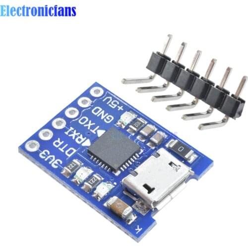 Micro USB 6Pin Serial Converter STC CP2102 USB 2.0 To UART TTL Adapter Module For Replace FT232 With Pins