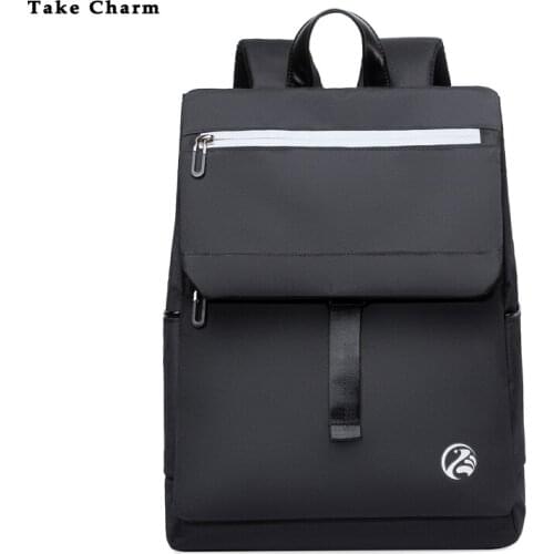 British Style Mens Backpack 2020 New Temperament Simple Laptop Bag Casual Wild Female Daily Backpack Black