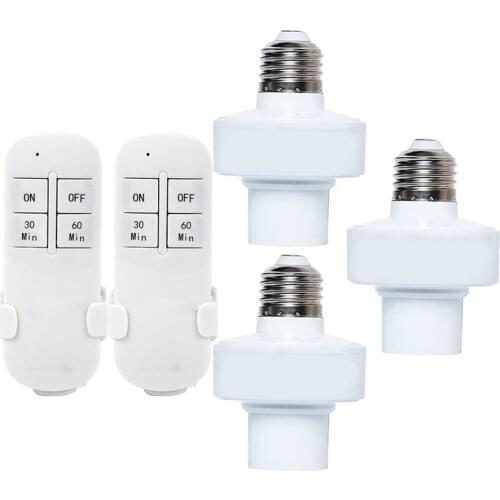 E27 Lamp Bases Smart Light Bulb Adapter Lamp Holder Smart Life Lighting AC 85-250V Wireless Control With 40m Remote Distance New