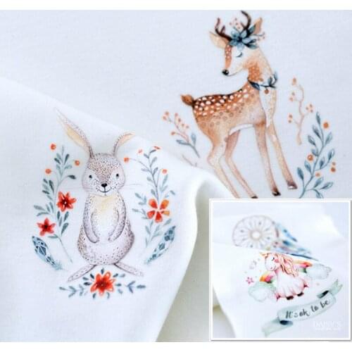 Unicorn deer rabbit offset printing Hand Sewing Applique for Clothing Accessory Jacket Shoe Hat Bag Clothing