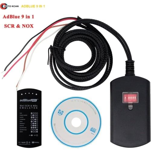 Car diagnostics Emulator System Box 9 IN 1 For MEN/MB/SCANIA/IVECO/DAF/RENAULT/CUMMINS AdBlue 9in1 SCR&NOX A+Version Full Chip