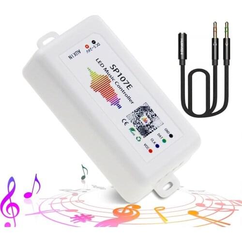 Kawatik WIFI Bluetooth SP107E Pixel IC SPI Music LED Controller by Phone APP DC5-24V