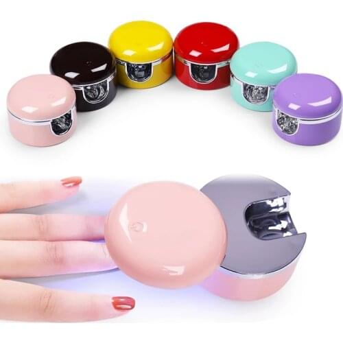 3W Mini Monodactylism UV LED Portable USB Cable Single Finger Nail Gel Polish Dryer Machine Nail Fast Drying Art Manicure Tools