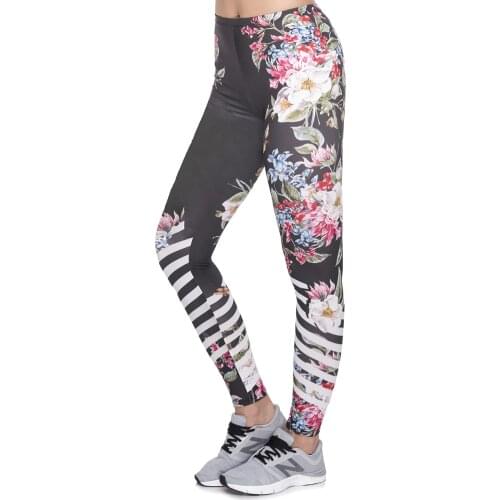 New Design leggins mujer With Multicolor Pattern 3D Printing legging fitness feminina leggins Woman Pants workout leggings