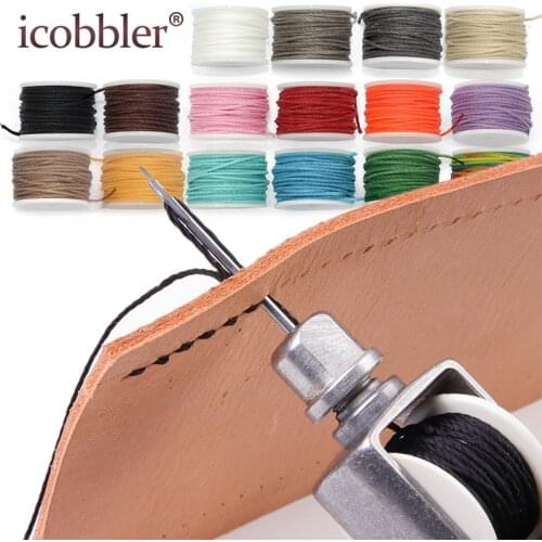 Leathercraft Sewing Stitching Awl Needle Tool Kit Handwork DIY Leather Shoe Repair Purses Wallets Clothes Craft Supplies Thread