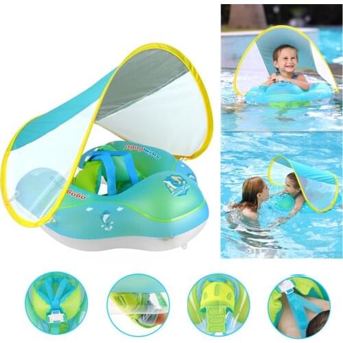 New Upgrades Baby Swimming Float Inflatable Infant Floating Kids Swim Pool Accessories Circle Rings Toddler Bathing Summer Toys