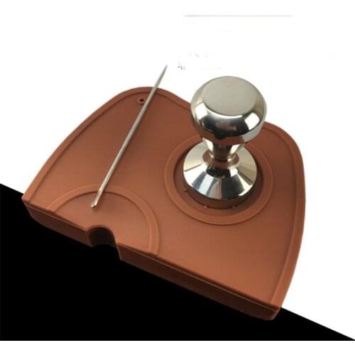 New S/M Silicone Coffee Tamper Mat Holder Espresso Maker Support Base Non-Slip Flexible Corner Mat Barista Home Coffee Tea Tools