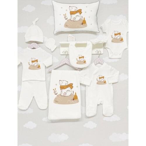 Organic 11 Piece Jacquard Hospital Output-For Baby Series