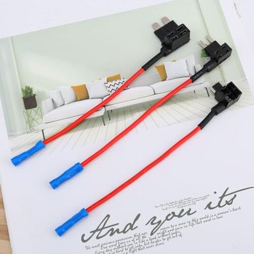 Fit Car Fuse Holder 12V MINI SMALL MEDIUM Size Add-a-circuit Fuse Tap Adapter with 10A Micro Mini Standard ATM Blade Fuse