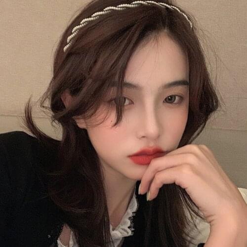 Gold Metal Hair Bands For Women Hair Accessories Designer Band Hoops Wedding Pearl Headband Metal Bridal Headwear Bands Clip