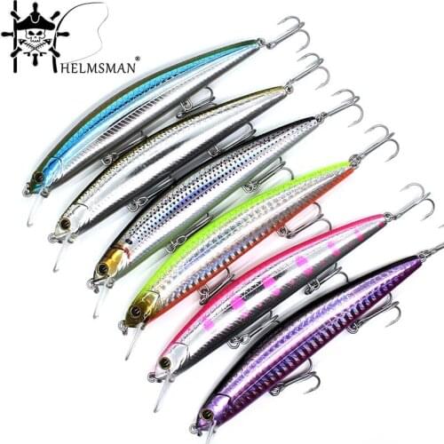 Jerkbait wobblers 6 Colors 11.5cm 16.5g Hard Bait Minnow Fishing lures Bass with Magnet for long distance casting
