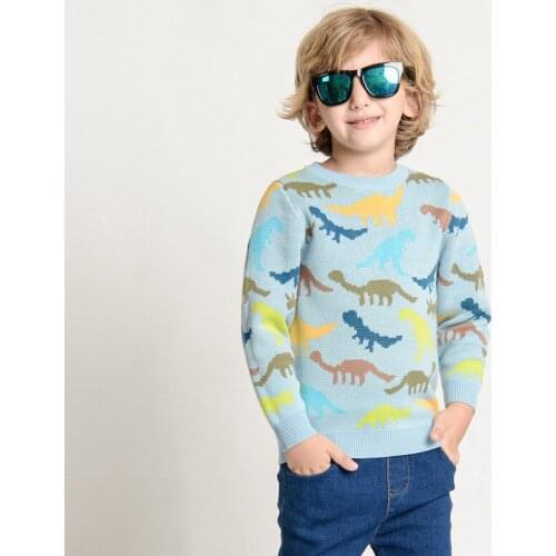 Boys Sweaters Autumn And Winter Pure Cotton Cartoon Pullovers Clothing Kids Toddler Outfits Tops Costumes For Teenager Children