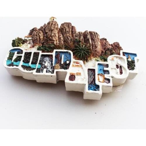 Valencia, Spain Guadalest Valley Tourist Souvenir Magnetic Fridge Magnet Decoration Crafts