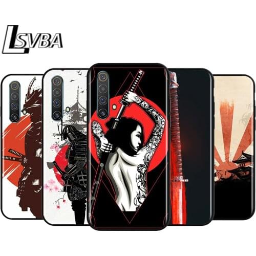 Japanese Samurai for OPPO Realme V15 X5 X3 X50 X7 X2 C17 C11 C3 C2 7 7i 6 6S 6i 5 3 2 Pro Soft Black Phone Case