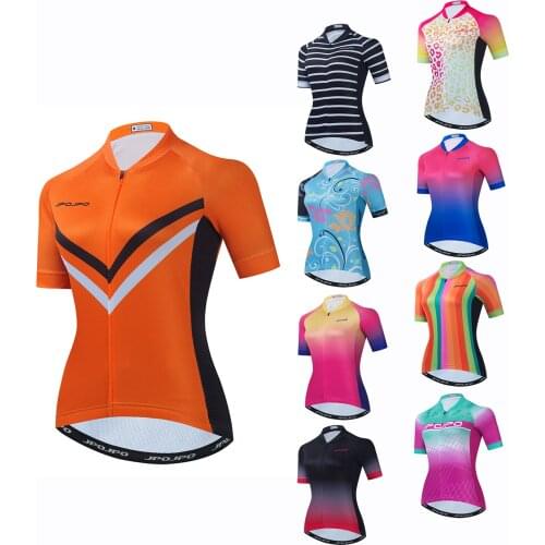 Women Cycling Jerseys 2021 Summer Short Sleeve Ropa Ciclismo Bicycle Shirt Top Riding Cycling Clothing Clothes Wear Maillot