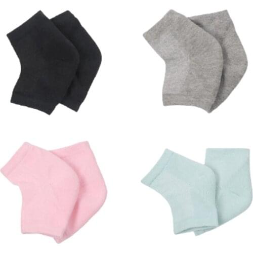 1Pair Elastic Mesh Gel Anti-Drying Heel Socks Foot Protector Plantar Fasciitis Sports Pads Sweat-Absorbent Health Moisturize