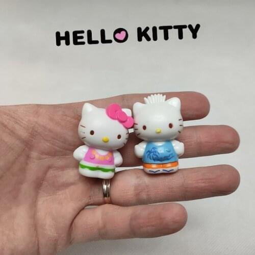 10PCS 4cm Hello cat model ornament Doll Girl Toy cake decoration DIY ornament