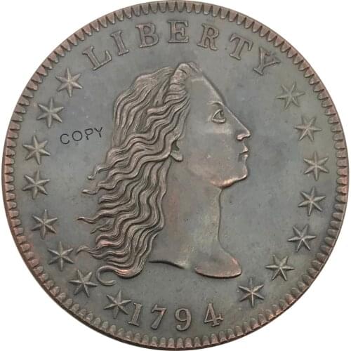 1794 United States 1 Dollar Red Copper collectibles Copy Coin Mistake