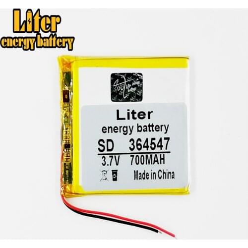 364547 3.7V 700mah Lithium polymer Battery with Protection Board For Bluetooth GSP Digital Products