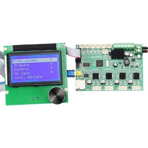 Creality 3D Replacement Ender-3 Mainboard motherboard+12864 LCD Display Cables For Ender 3 3D Printers controller parts
