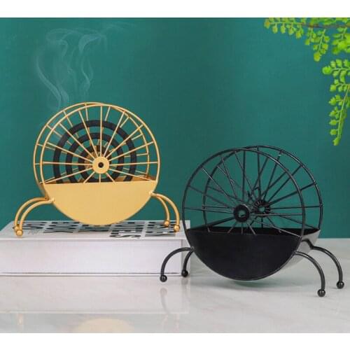 Mosquito Coil Holder Ginkgo Leaf Summer Day Iron Mosquito Repellent Incenses Rack Plate Indoor Home Decoration XH8Z
