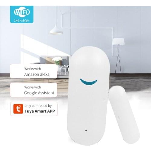 Tuya WiFi Door Window Sensor Detector WiFi App Notification Alerts Smart Home Security Works