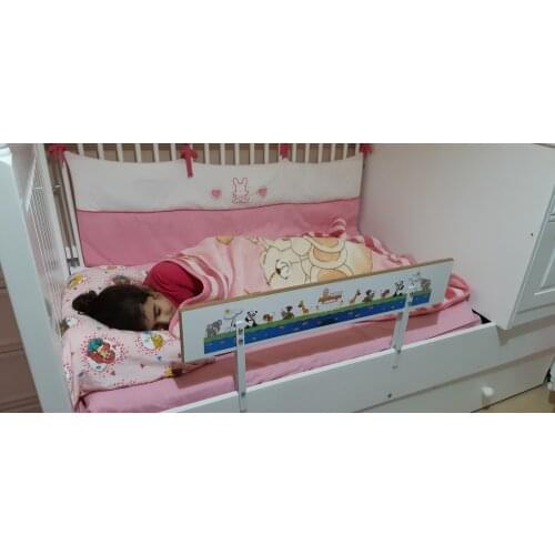 Agubugu Baby-Animal Pattern Wooden Bed Barrier 80x30