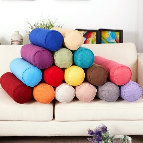 Long Cylindric Couch Back Seat Cushion Multi Function Leg Rest Neck Pillow Breathable Waist Stuffed Doll