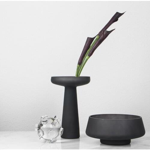 Geometric Nordic Vase Modern Minimalist Flower Arrangement Vase Creative Glass Hydroponics Jarrones Cristal House Product EL50VA