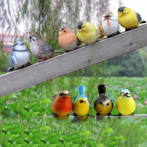 Outdoor Simulation Resin Bird Ornaments Feng shui Garden Courtyard Balcony Cute Accessories Decor Park Tree Sculpture Crafts