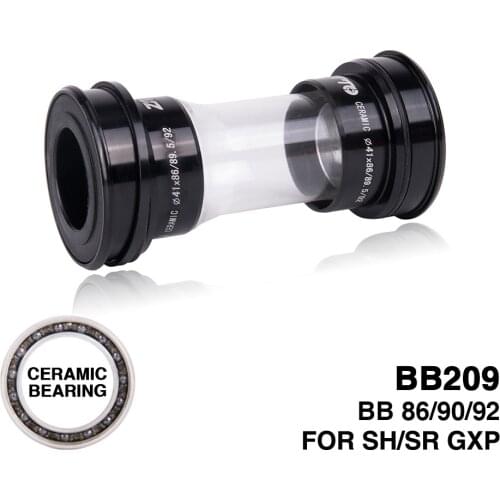 Bicycle Bottom Bracket Ceramic BB209 Press Fit Bottom Brackets for BB92 BB90 BB86 Frame with 24mm and GXP 22mm Crankset Chainset
