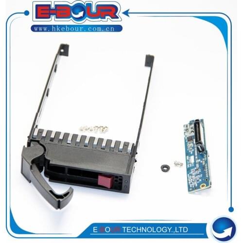 For HP 3.5'' MSA2012 MSA2000 SAS HDD Caddy Bracket with SAS-FC Connector Adapter P/N 79-00000523 Server Tray with Screws
