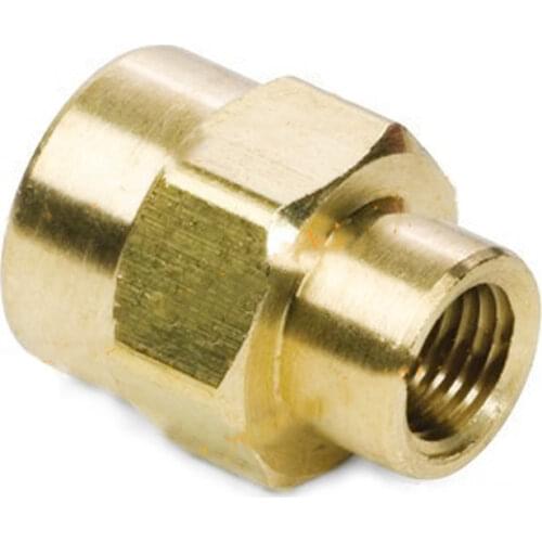 1/8" 1/4" 3/8" 1/2" 3/4" NPT Female Hex Coupler Brass Pipe Fitting Water Gas Oil 150 PSI For Pressure Gauge