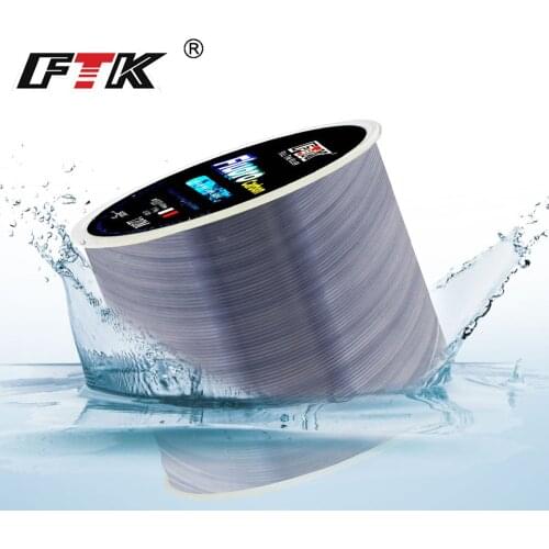 FTK 120m Fishing Line 0.2mm-0.6mm 7.15LB-45LB Surface Carbon Sinking Line Treatment Process Fiber Leader Line Nylon Molecules