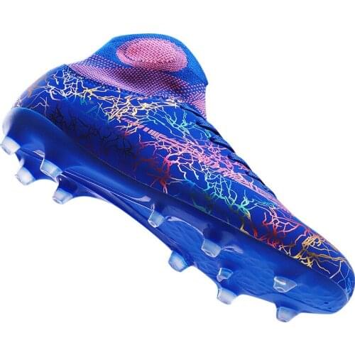 Men New Brand Football Boots Sports Soccer Shoes Outdoor Original Ag/tf High Top Kids Trainers Training Sock Cleats Shoes Man