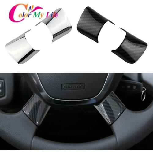 Color My Life Car Steering Wheel Cover Sequin Trim Sticker Fit for Ford Focus 3 MK3 Kuga Escape 2012 - 2015 C-Max Cmax 2Pcs/Set