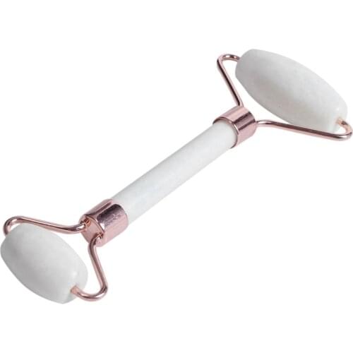 Natural Jade Roller for Face - Gua Sha Massage Scraping Tool- Anti Aging Eye Facial Skin Massager Treatment Therapy - Premium Cl