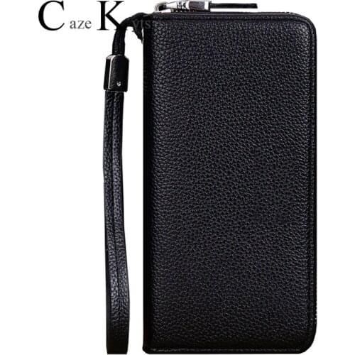 2020 New Mens wallet long zipper hand bag tide mobile phone bag business high-end clutch bag