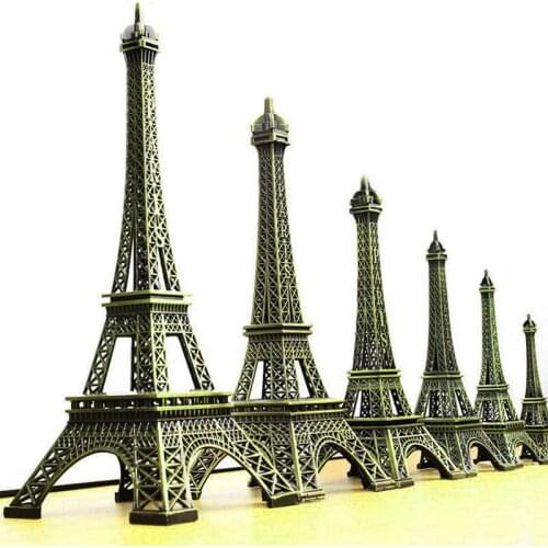 2016 New Arrival Bronze Paris Eiffel Tower Metal Crafts Home Decoration Accessories Figurine Statue Model Home Decors Souvenir