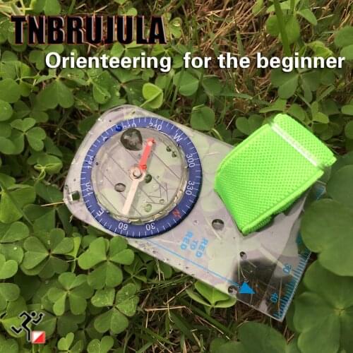 Orienteering compass for the beginner bdirectional Crossing Beginners Compass family treasure hunt activity equipment compass
