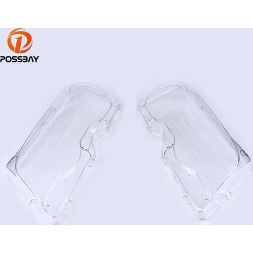 POSSBAY Clear Headlight Lens Shell Cover Head Lamp Assembly for BMW 3-Series E46 Coupe Pre-facelift 2000-2003 Headlamp Lenses