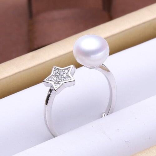 New Star Shape ADJUSTABLE Ring Mountings Base Findings Accessories Jewelry Settings Parts for Girls Pearls Beads Stones Agate