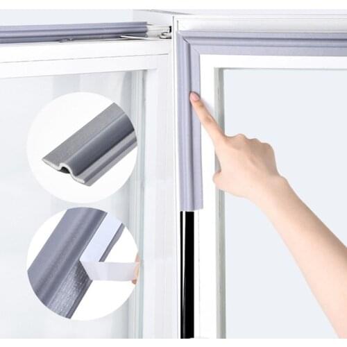 2M Self Adhesive Window Gap Seal Strip Multifunctional Door Windows Sound Proof Wall Panels Insect Noise Wind Stopper Stripping