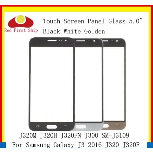 10Pcs/lot Touch Screen For Samsung Galaxy J3 2016 J320 J320M J320H J320FN J320F Touch Panel Front Outer Glass Lens J3 LCD Glass