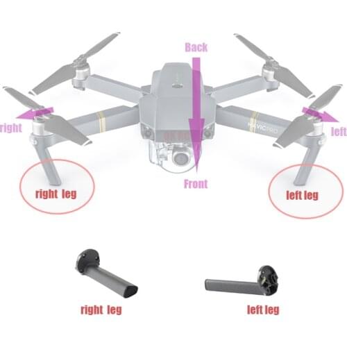 Original Front Arm Landing Gear Leg for DJI Mavic Pro Drone Left / Right Front Landing Gear Spare Repair Part Drone Accessories